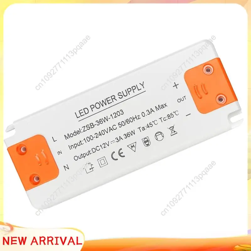 

N84R LED Low Voltage Transformer 12V, 230V To 12V Power Supply, 36W 3A LED Driver Transformer