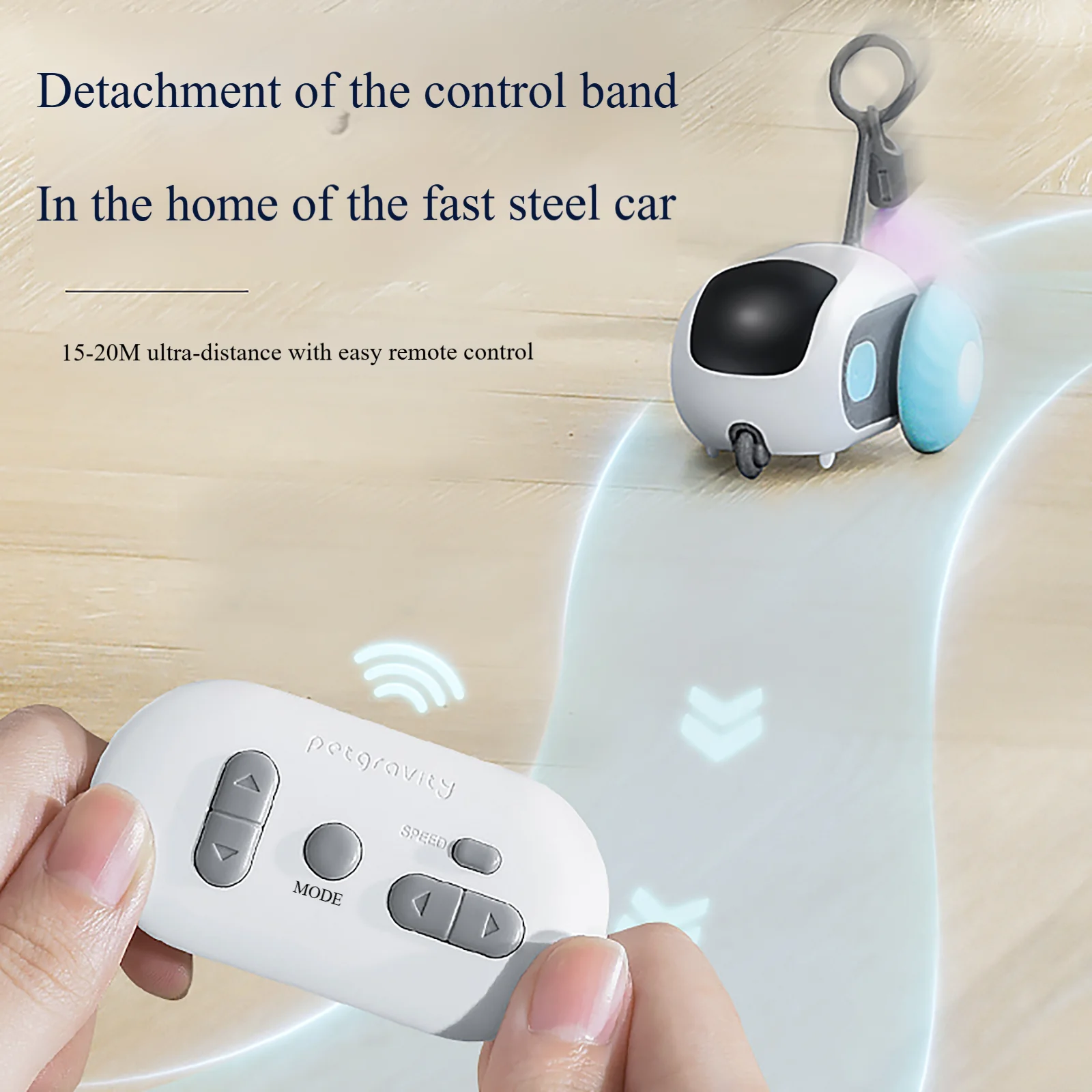 Intelligent Sports Car Turbo Tail Remote Control Electric Cat Toy Entertainment Fun Pet Interactive  Feathers Cat Sticks Kitten