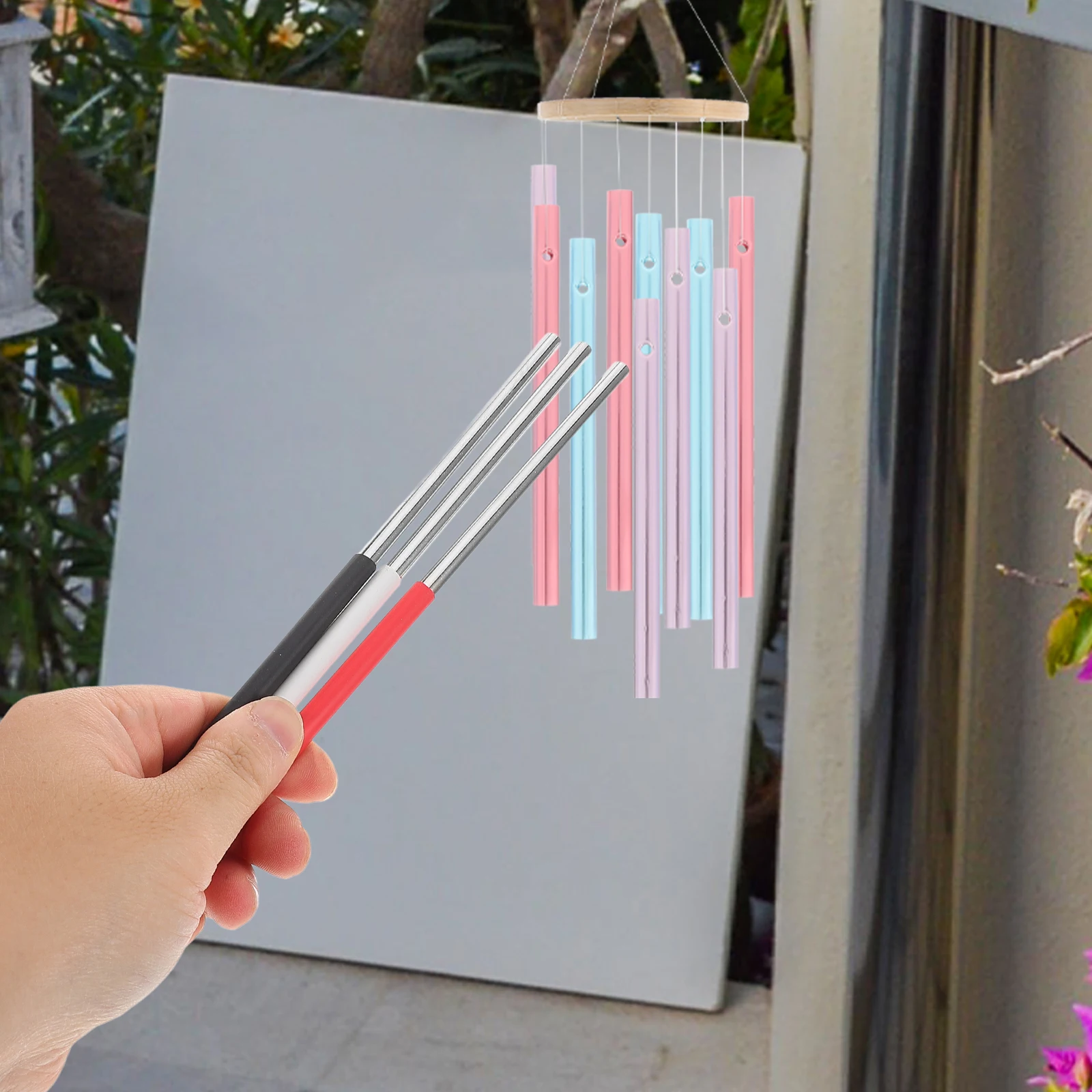 

3pcs Professional Triangle Alloy Mallets Durable Portable Percussion Sticks Replacement Easy Carry Performance Striker Versatile