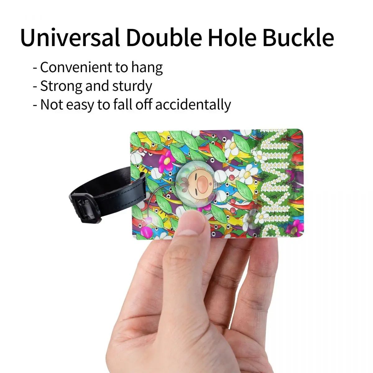 Pikmin مجهول Olimar علامات الأمتعة حقيبة الملحقات السفر موضة الأمتعة الصعود علامة التسمية حامل معرف اسم العنوان #3