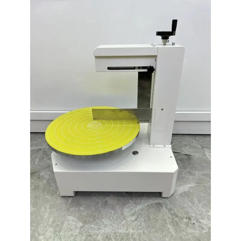 

Semi-Automatic Round Cake Cream Spreader, Small Tabletop Butter Icing Coating Machine for Birthday Cakes
