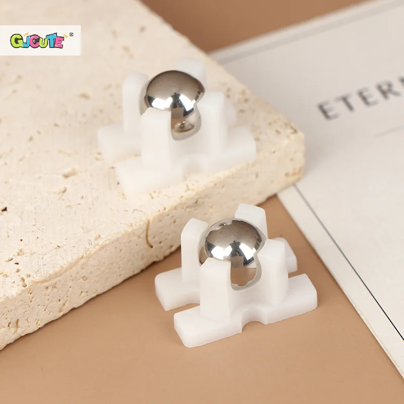 Rueda Universal de bola de acero, 2 ruedas para chasis de coche inteligente UNO, Bull Eye, ruedas universales de nailon MBOT N20, 1/2 Uds.