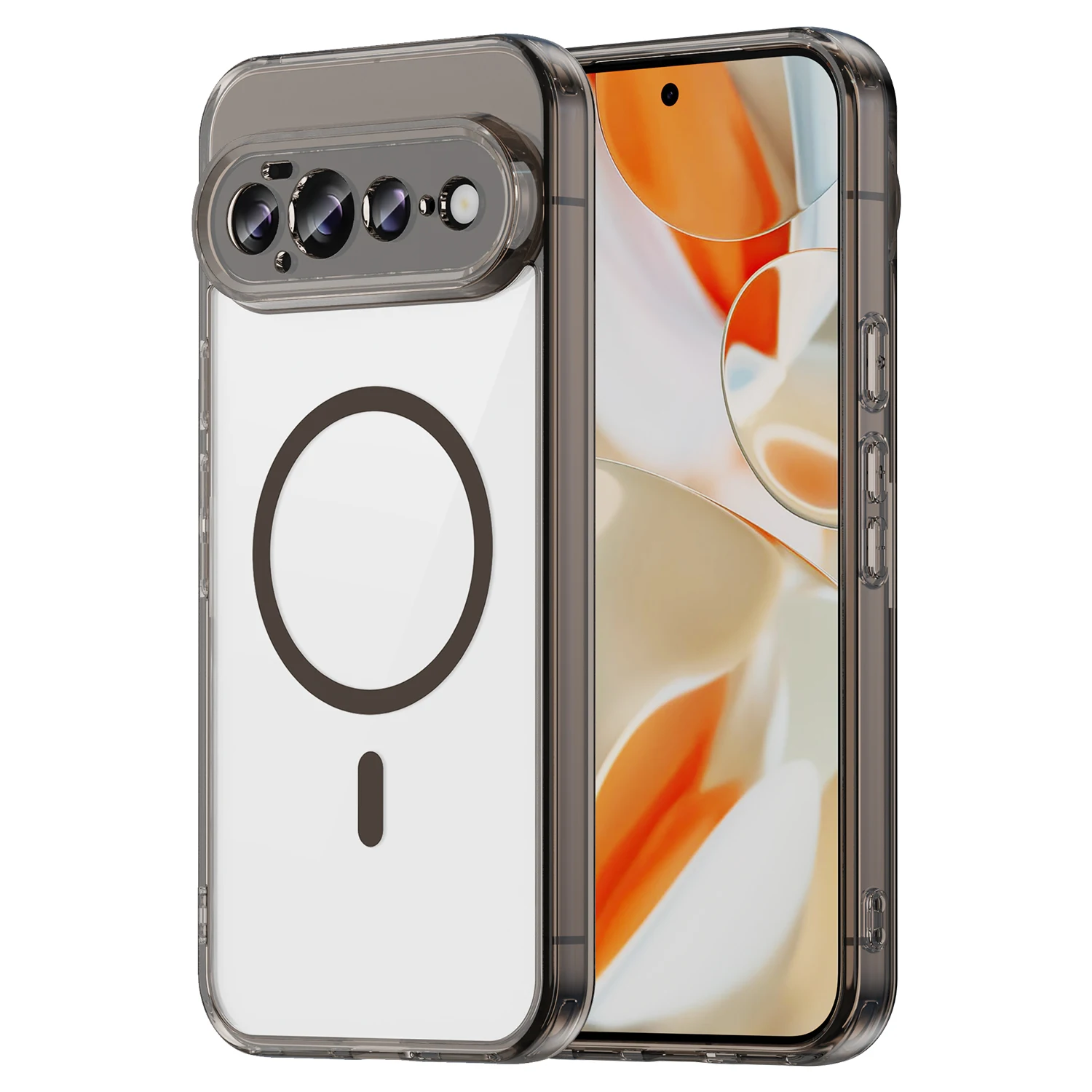 Magnetische transparante telefoonhoes Fundas voor Google Pixel 11 Pro XL Zacht TPU-frame Acryl schokbestendige beschermhoes Fundas