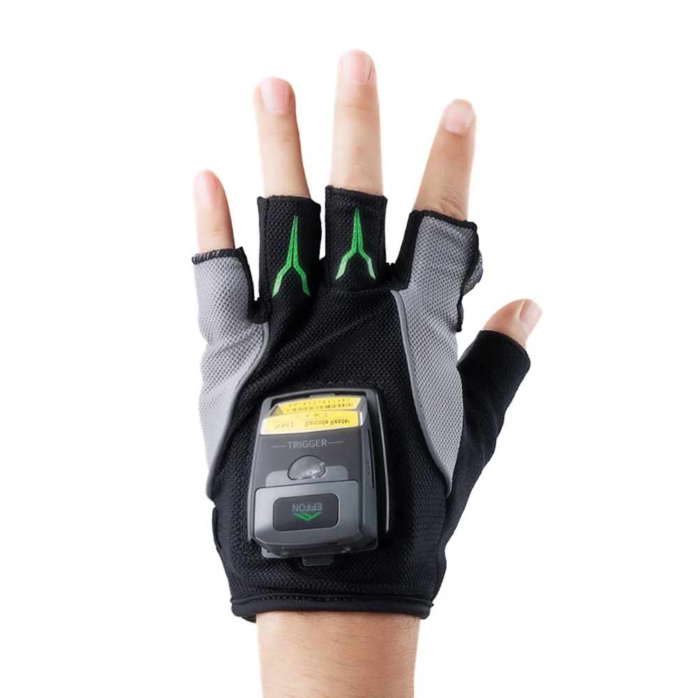 Effon MS02 Magnetic Charger Finger Wearable Glove Ring Style Android 1D 2D Logistics Wireless Glove Barcode Scanner