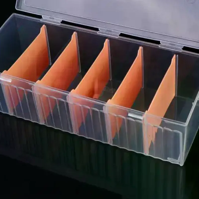 

550 Plus Card Game Organizer Clear Plastic Storage Box Large Capacity Compartmentalized Case For Home School Travel Use
