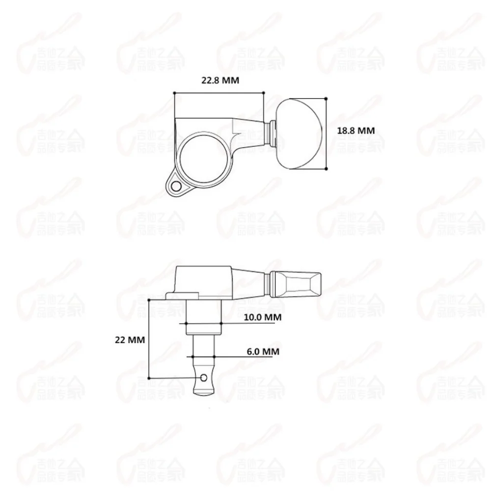 1:18 R6 / L6  In-line  Original Genuine Guitar Machine Heads Tuners