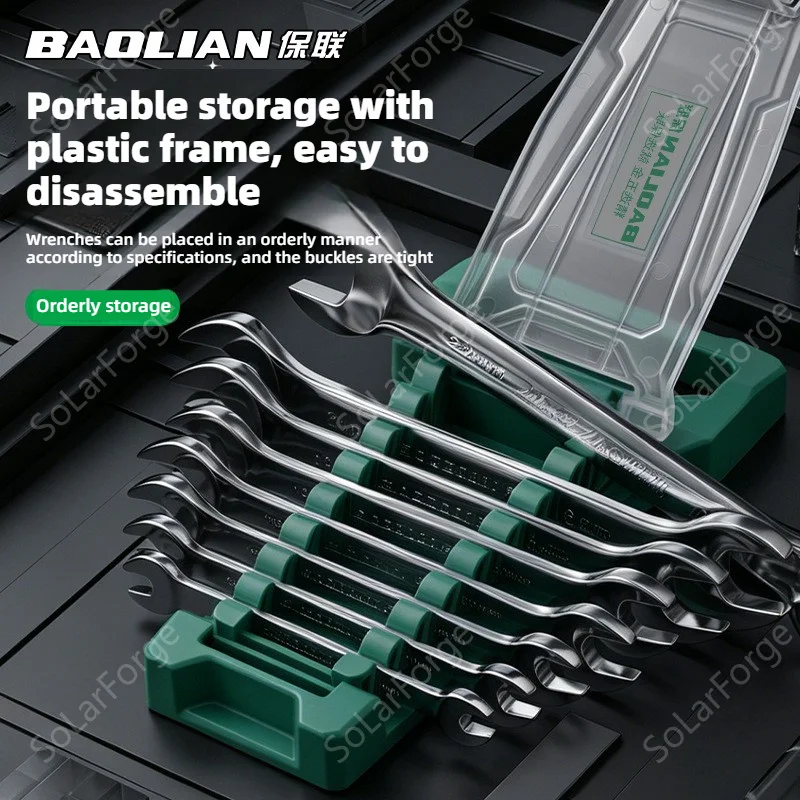 Portable Handheld Wrench Organizer Rack, Heavy-Duty & Durable Wall-Mountable Storage Holder,Tool Organizer for Auto Mechanics