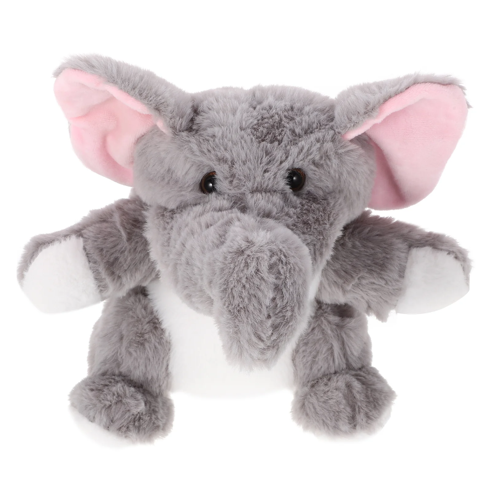 Handpop met gevulde olifant Interactief dierenspeelgoed Schattig knuffeldier Marionet Speeltje interactief kinderspeelgoed