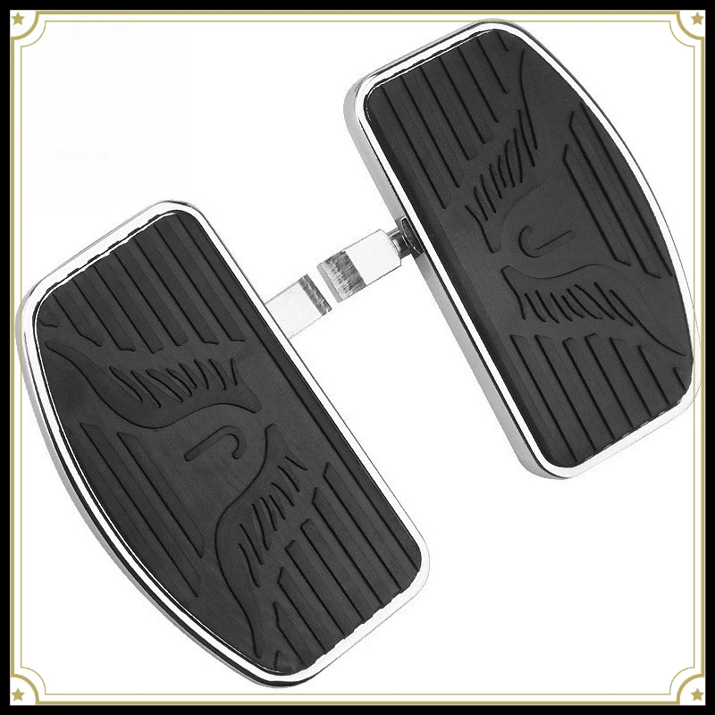 Universal Motorcycle Modified Large Foot Boards Front Rear Footrest Rest Foot Pegs