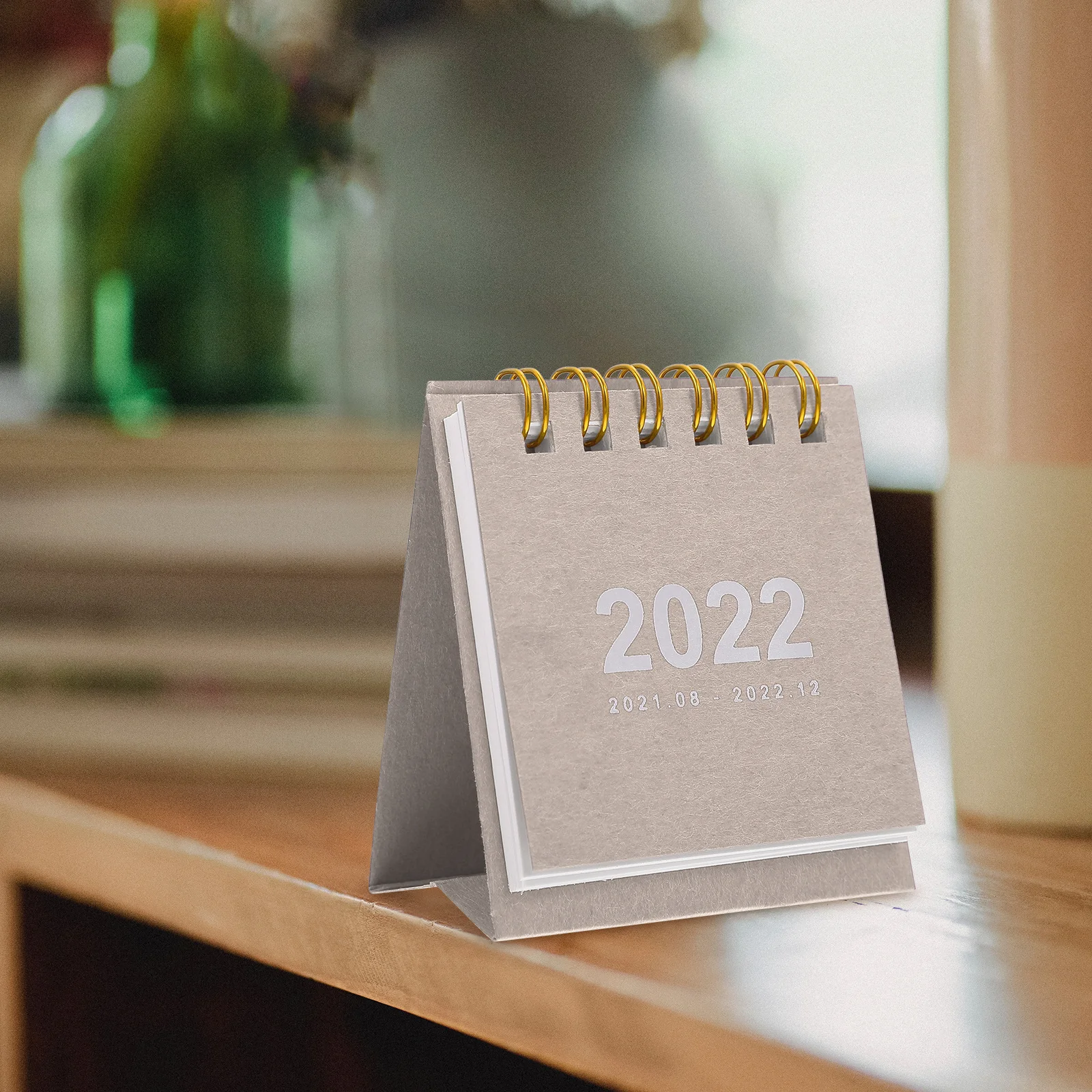 

1Pcs Mini Standing Calendar 2022 Desktop Office Paper Calendar Schedule Planner Memo Simple Design Table Ornament