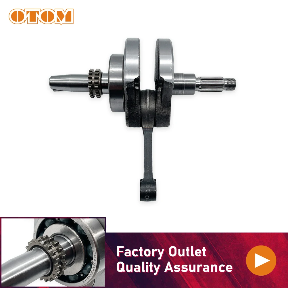 OTOM Motorcycle PR250 PR300 Crankshaft Assembly For ZHONGSHEN ZS172FMM-5 ZS175FMN Engine Parts High Quality Crank Connecting Rod
