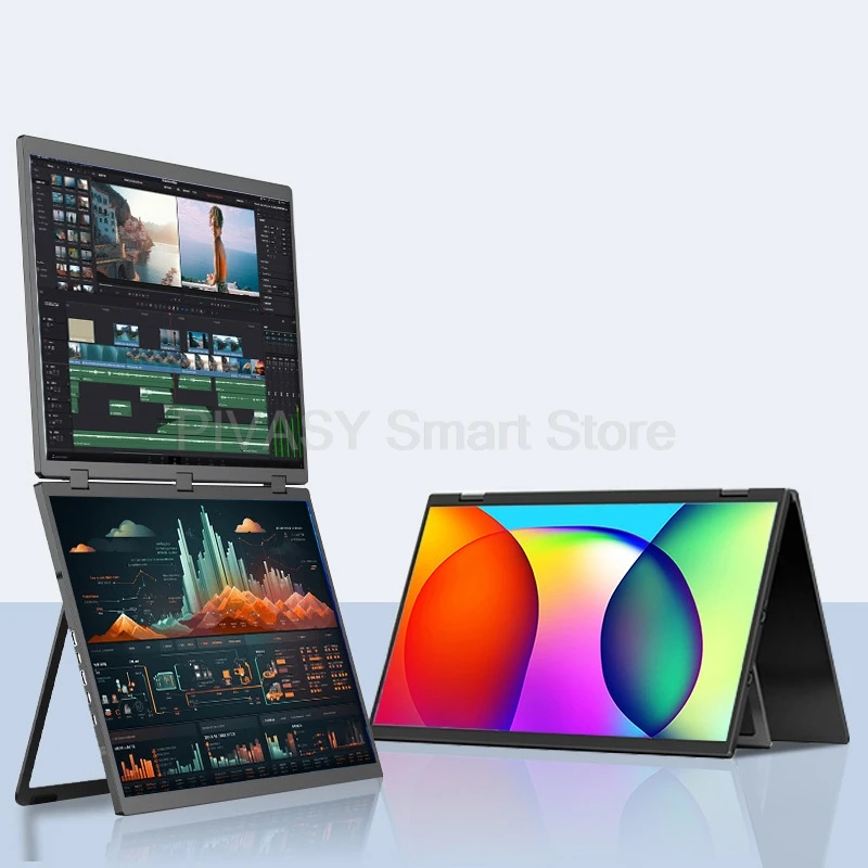 شاشة محمولة 14-18.5 بوصة 2.5K لألعاب الكمبيوتر شاشة مزدوجة PS5 شاشة تمديد خارجية 120 هرتز معدل تحديث IPS لوحة العرض