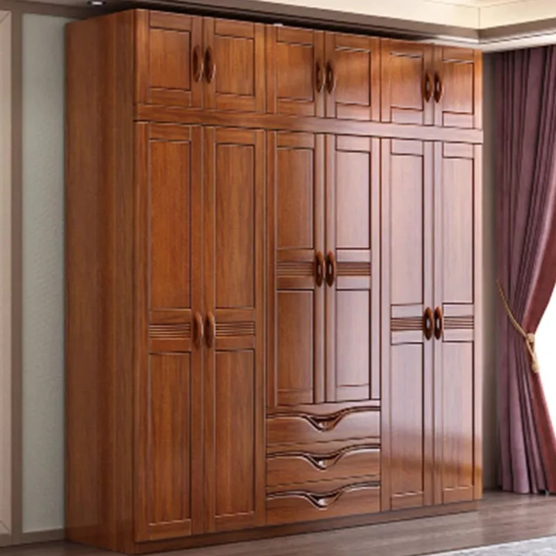 Wall Wood Bedroom Wardrobe Nordic Multilayer Open Closet Wardrobe Organizer Storage Armadio Camera Da Letto Bedroom Furniture