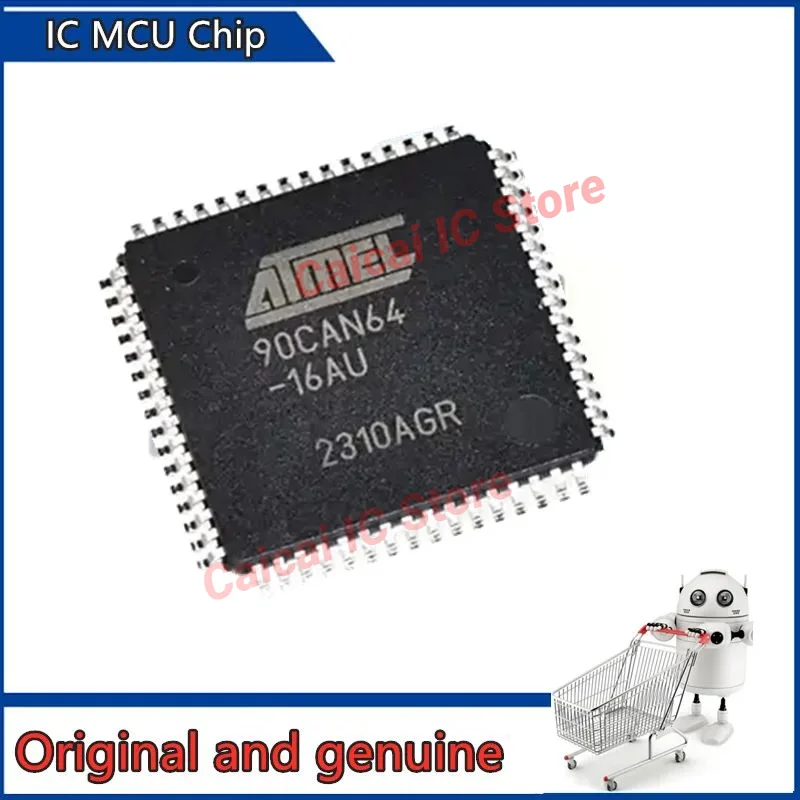 IC AT90CAN64-16AU AT90CAN64 AT90CAN AT90 AT IC MCU Chip TQFP-64   Electronic Components