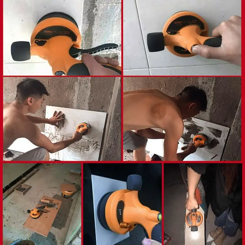 Professional Wireless Tile Leveling Machine Rechargeable Ceramic Tile Floor  Lithium Battery Wall Tile Vibration Leveling Tools