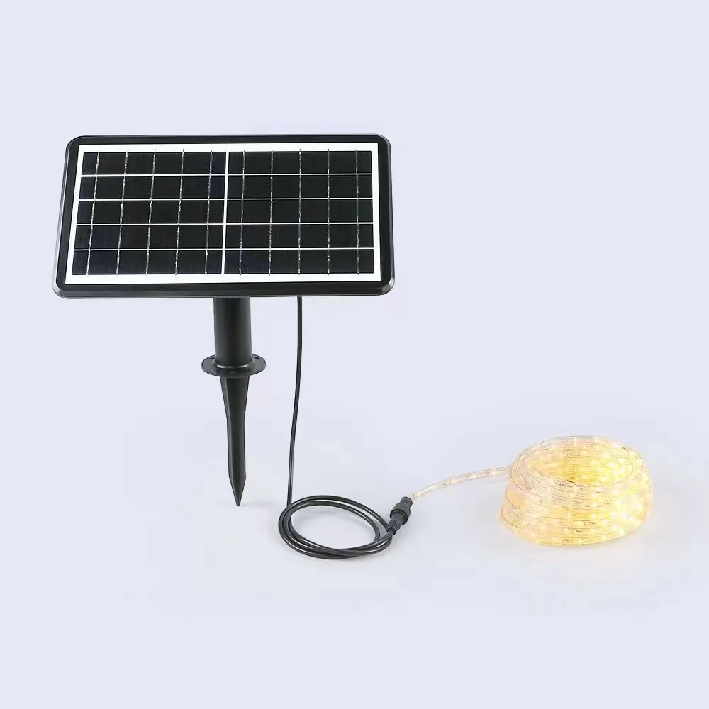 

Solar Powered Rope Strip Lights Waterproof Tube Rope Fairy Lighting Strings