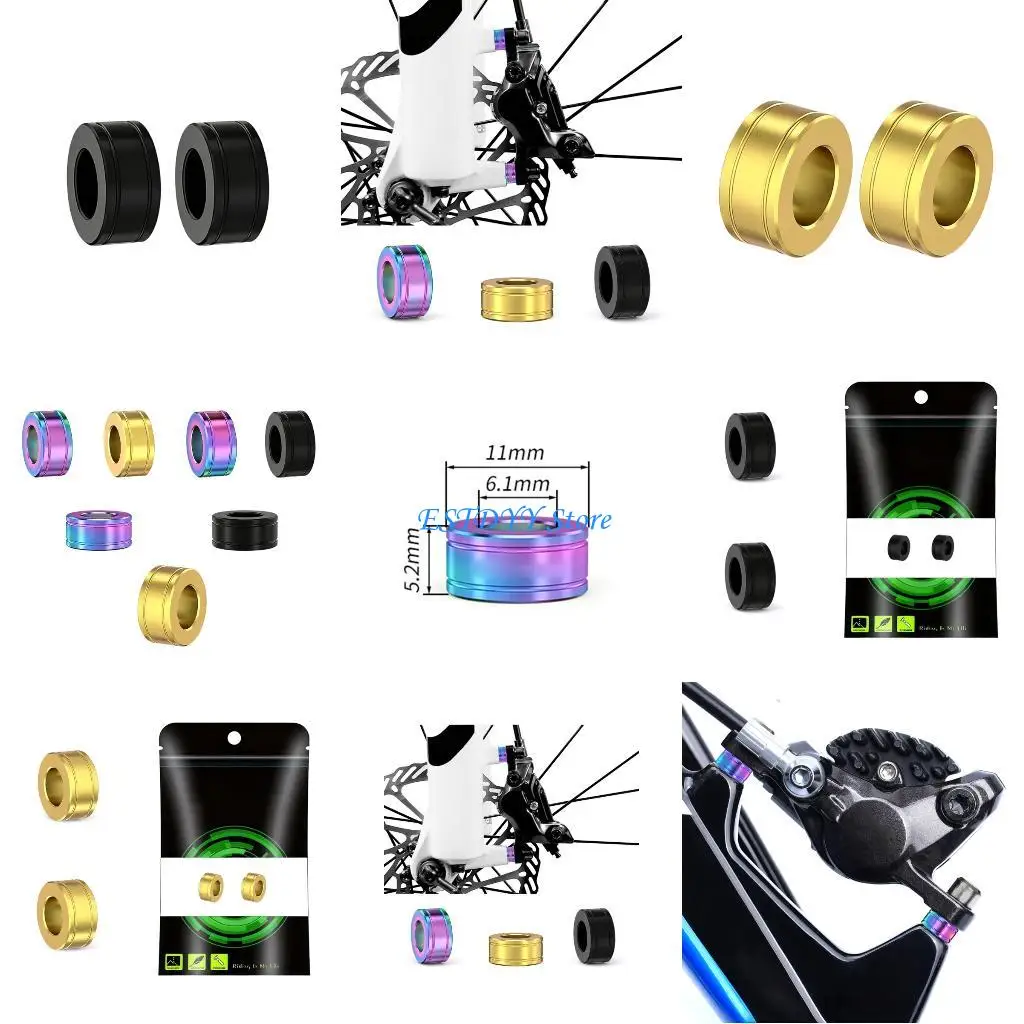 

G6DE Bikes Disc Brakes Screws Washers Set For Stability In Bicycles Brakes Systems