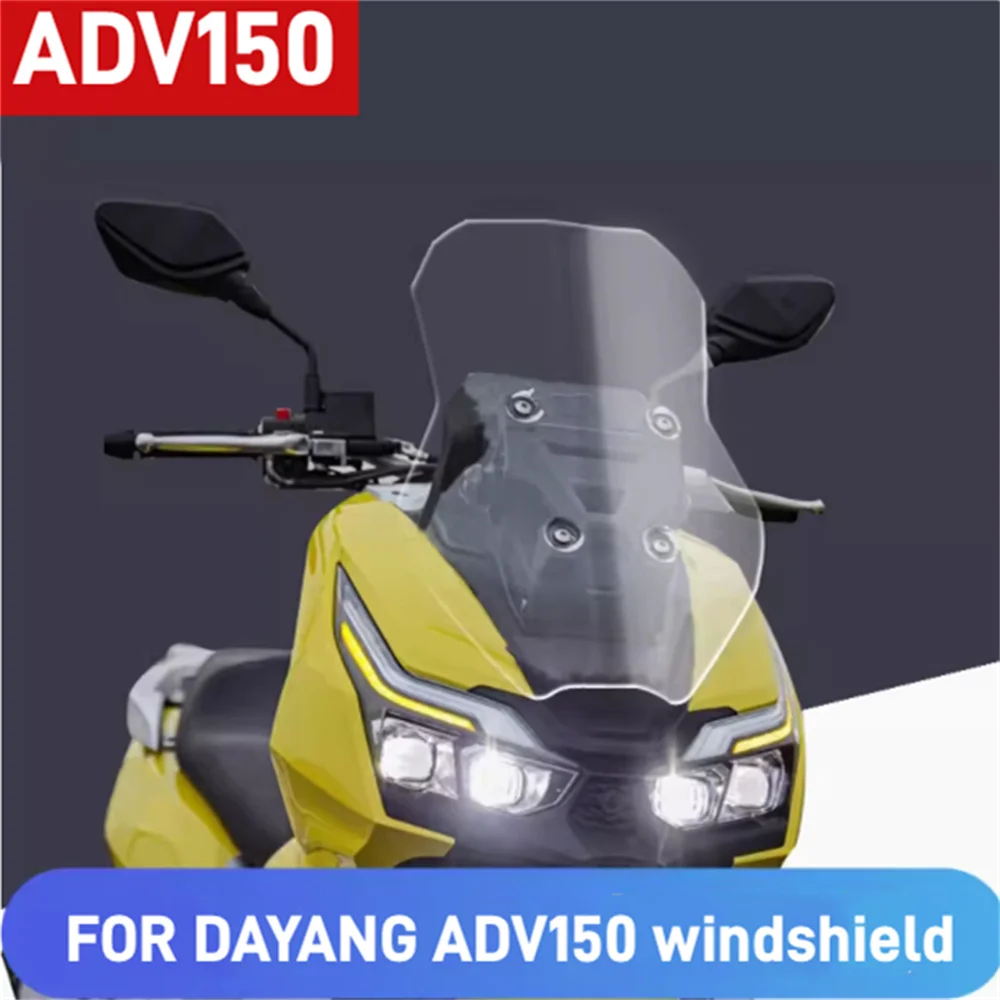 

Windshield For DAYANG ADV150 150ADV DY150T-36 motorcycle modified with raised windshield accessories