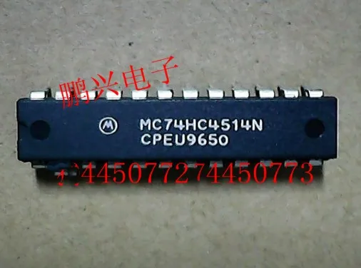 Free shipping  MC74HC4514N MM74HC4514N 74HC4514 DIP-24    10PCS