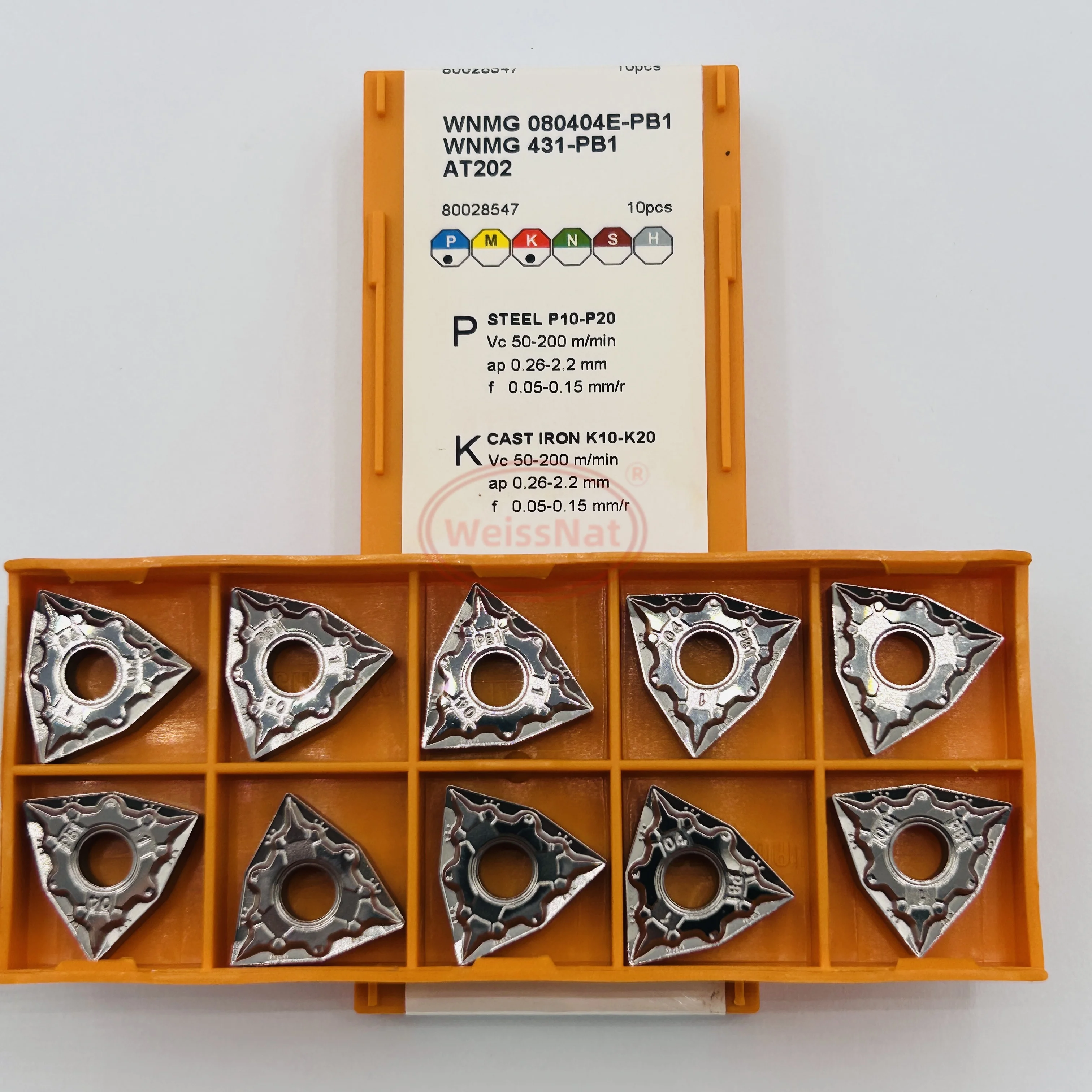 WNMG080404E,WNMG080408E,WNMG080412E-PB1 AT202 Carbide Insert WNMG Inserts