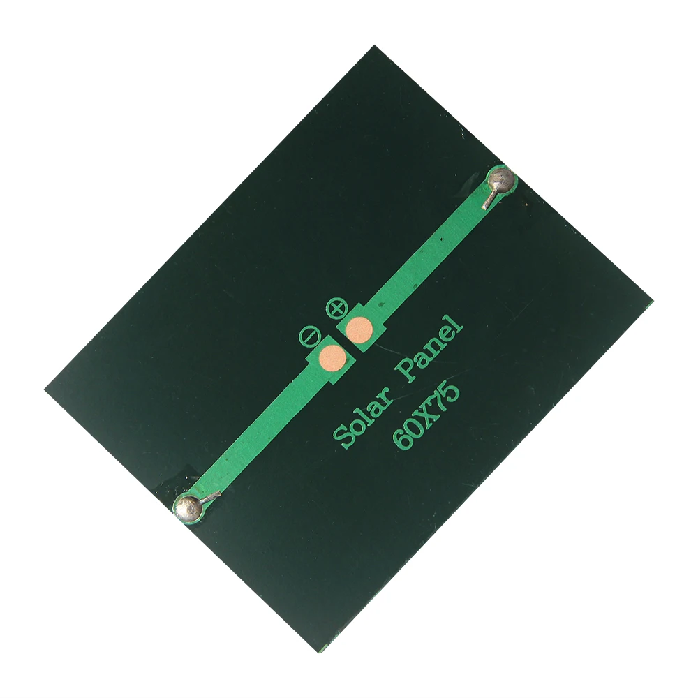 BUHESHUI 0,6 Вт 3 В мини-солнечные панели фотоэлектрические панели модуль солнечной энергии зарядное устройство DIY игрушечная панель 65*70 мм 5 шт./лот