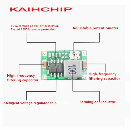1-100PCS Mini360 DC-DC HM Buck Converter Step Down Power Supply Module 4.75-23V To1-17V 340KHz Mini-360 Ultra-small+ 17x11x3.8mm
