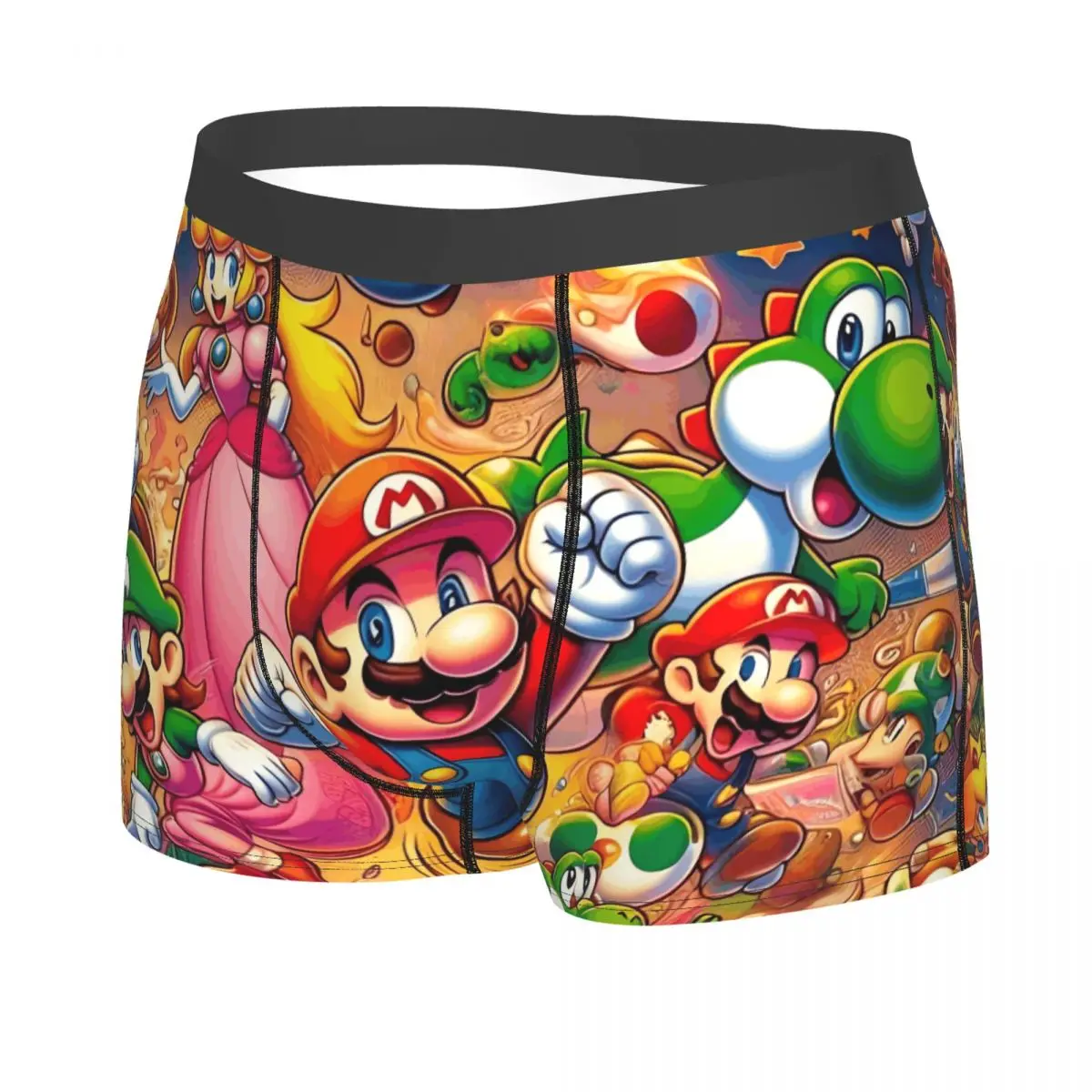 مخصص أزياء كاريكاتير M-Marioed أفلام الملاكمين السراويل سراويل الرجال السروال لعبة مريحة ملخصات الملابس الداخلية