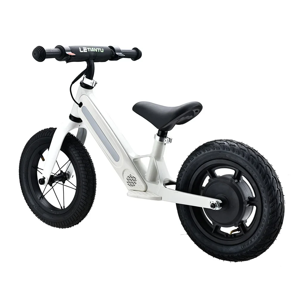 Battery Operated Balance Bike Self-Balancing Electric Learning Bike for Kids Mini Electric Stability Balance Bike for Toddlers