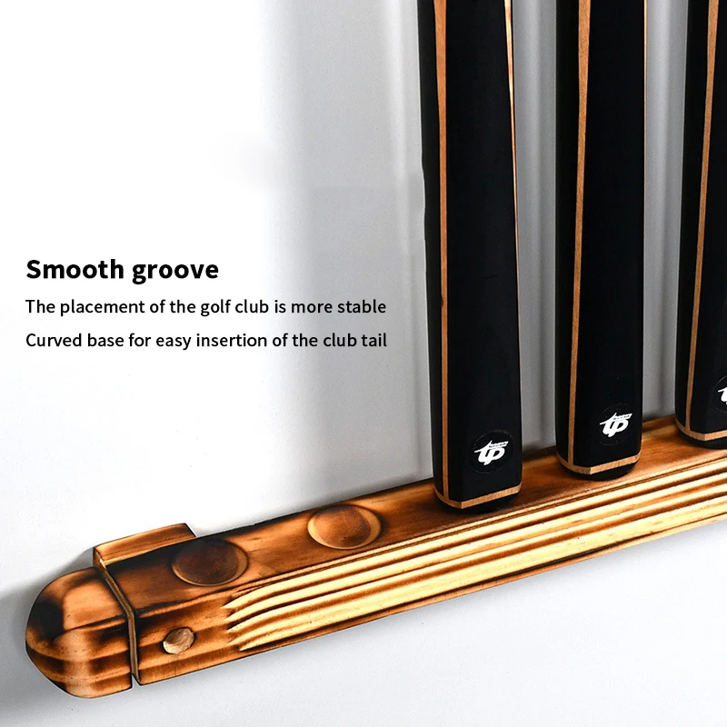 New 1Pc 6-Slot Wood Snooker Rod Hanging Bracket Wall-mounted Pool Holding Stands Professional Durable Tools Billiard Accessories