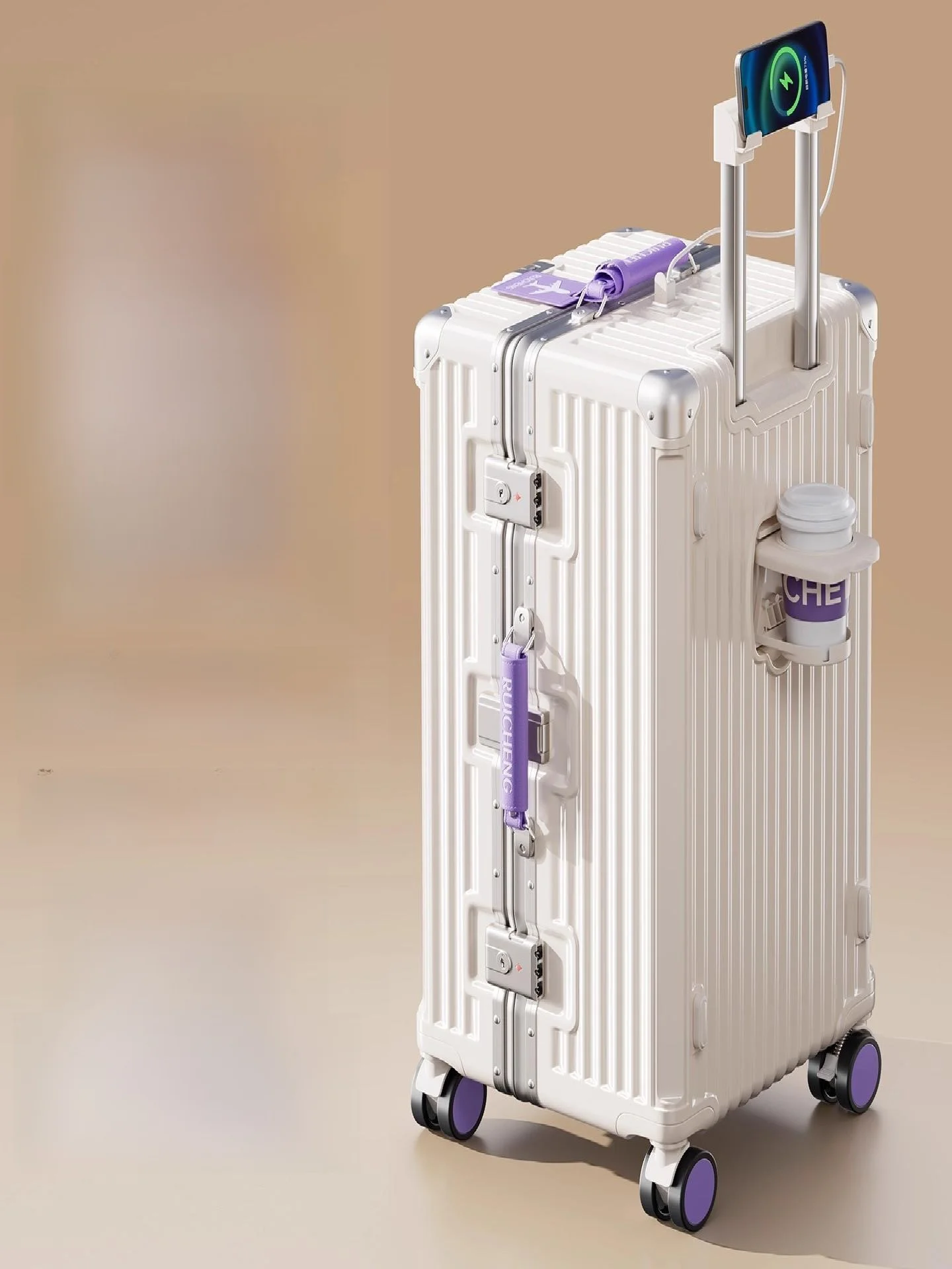 

Дорожный чемодан Thiened Durable Large Capaci 28 дюймов мужской 32 прочный женский 2025 новый алюминиевый каркас глубокий склад