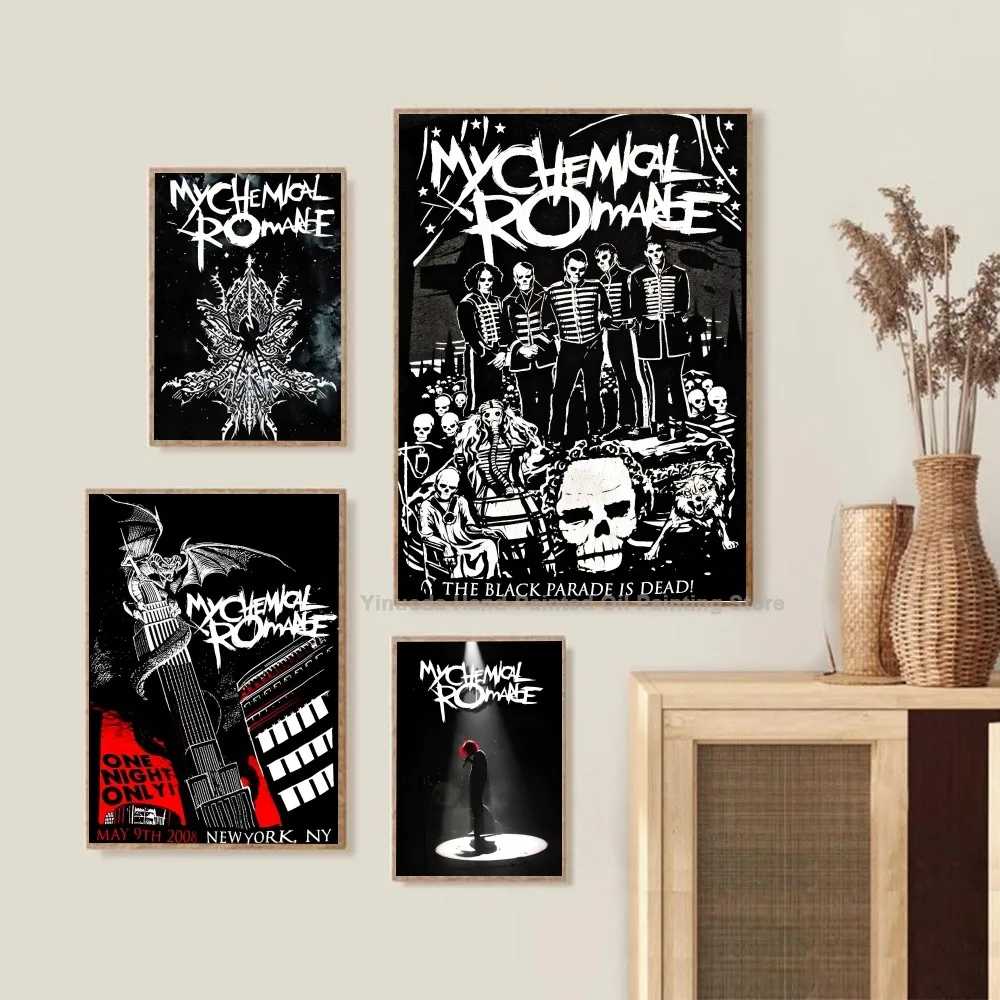 1PC My Chemical Romance Band Poster Paper Print Home Living Room Bedroom Entrance Bar Restaurant Cafe Art Painting Decoration