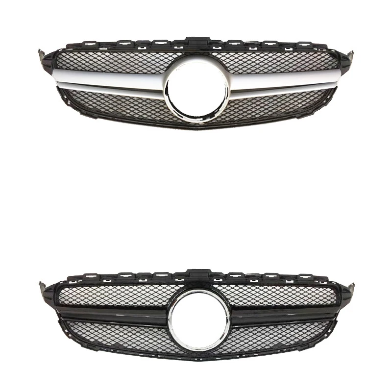 

Дамаi Высокое качество W205 C63 Diamond Style Grill Передняя решетка автомобиля для Mercedes Benz C Class 2015-2018