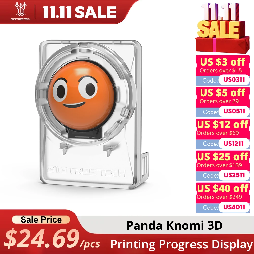 yZ[zBIGTREETECH Panda Knomi 3D V1.0 is󋵕\ 3Dv^[ Xe[^X JX^UI Bambulab A1 A1 Mini P2SΉ