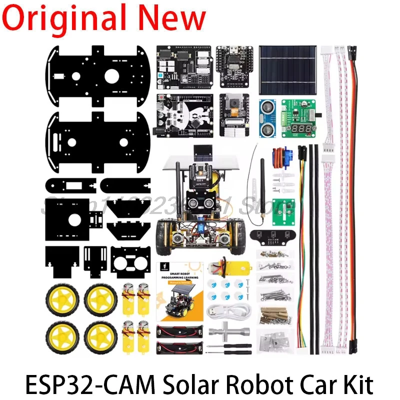 

Programmable Robot Car Kit for Arduino Profesional ESP32 Cam Solar Tracking and Charging Set DIY Electronics Project Robotic Kit