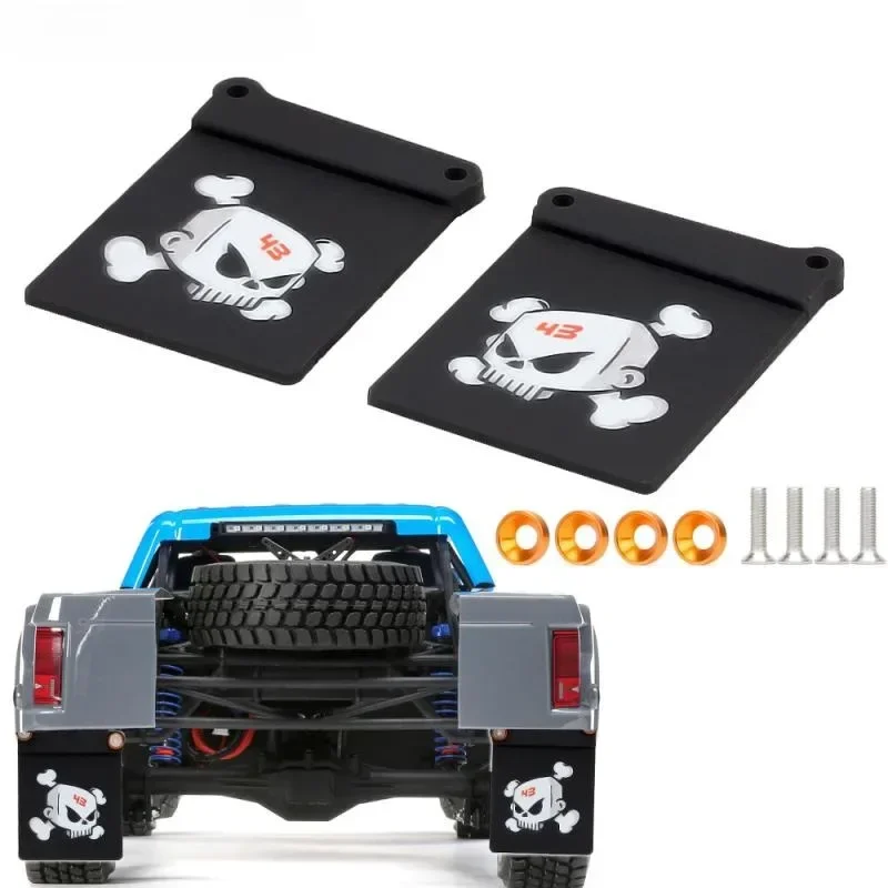 Rubber Quarters Rear Fender Mud Flaps Set for RC 1/10 Team Losi XXX-SCT TEN-SCTE Baja Rey Desert Truck