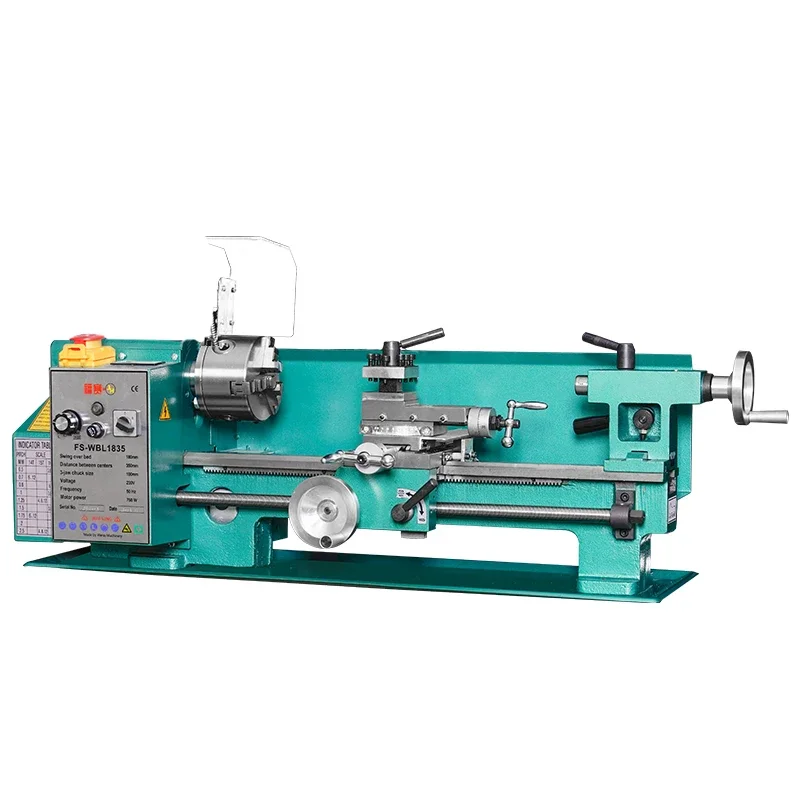 750W 2024 new model Fusai FS-WBL1835 Mini Metal Lathe machine Manual Bench lathe machine