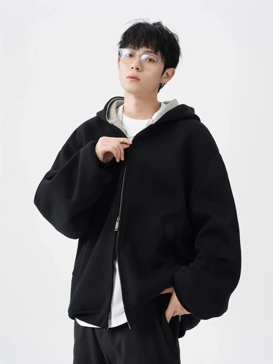 

Mens With Hat Hoodies Heavyweight Metal Hardware Material Construction Building Structure Framework Scaffold Foundation Base Top