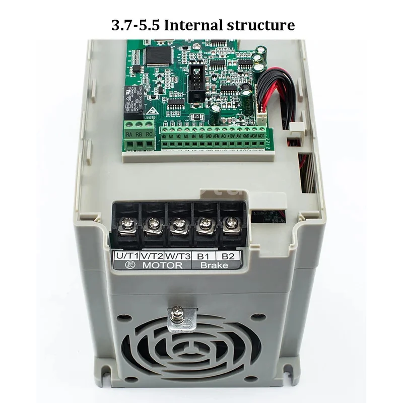 VFD-M series frequency inverters: Ultra-low noise mini three-phase 220V/380V 0.4/1.5/2.2kW speed control inverters.