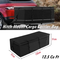 135x51x51cm Hitch Mount Cargo Carrier Bag Waterproof Cargo Traveling Bag for Car Truck SUV Vans' Hitch Trays 12.5 CuFt Cargo Bag