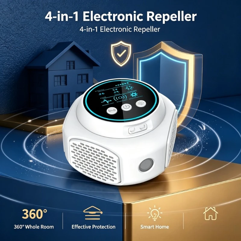 Electronic Ultrasonic Insect Rodent Repeller Multi‑function Tool for Basement Household Protection