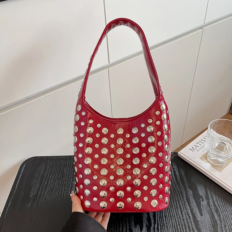 Commuter Shopper Bag With Large Capacity Business Leisure Style And Trendy Simple Solid Color Option