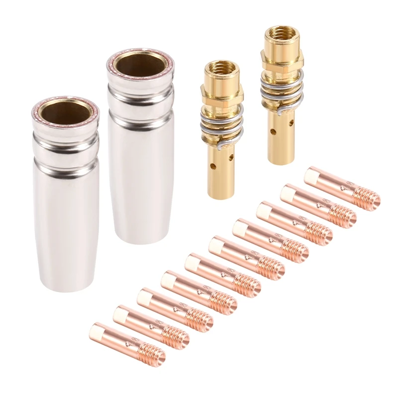 

14PCS 15AK Welding Torch Accessories Consumables MIG Torch Gas Nozzle Tip Holder Of 15AK MIG