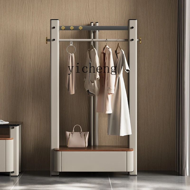 

LX Light Luxury Home Villa Coat Rack with Storage and Drawers