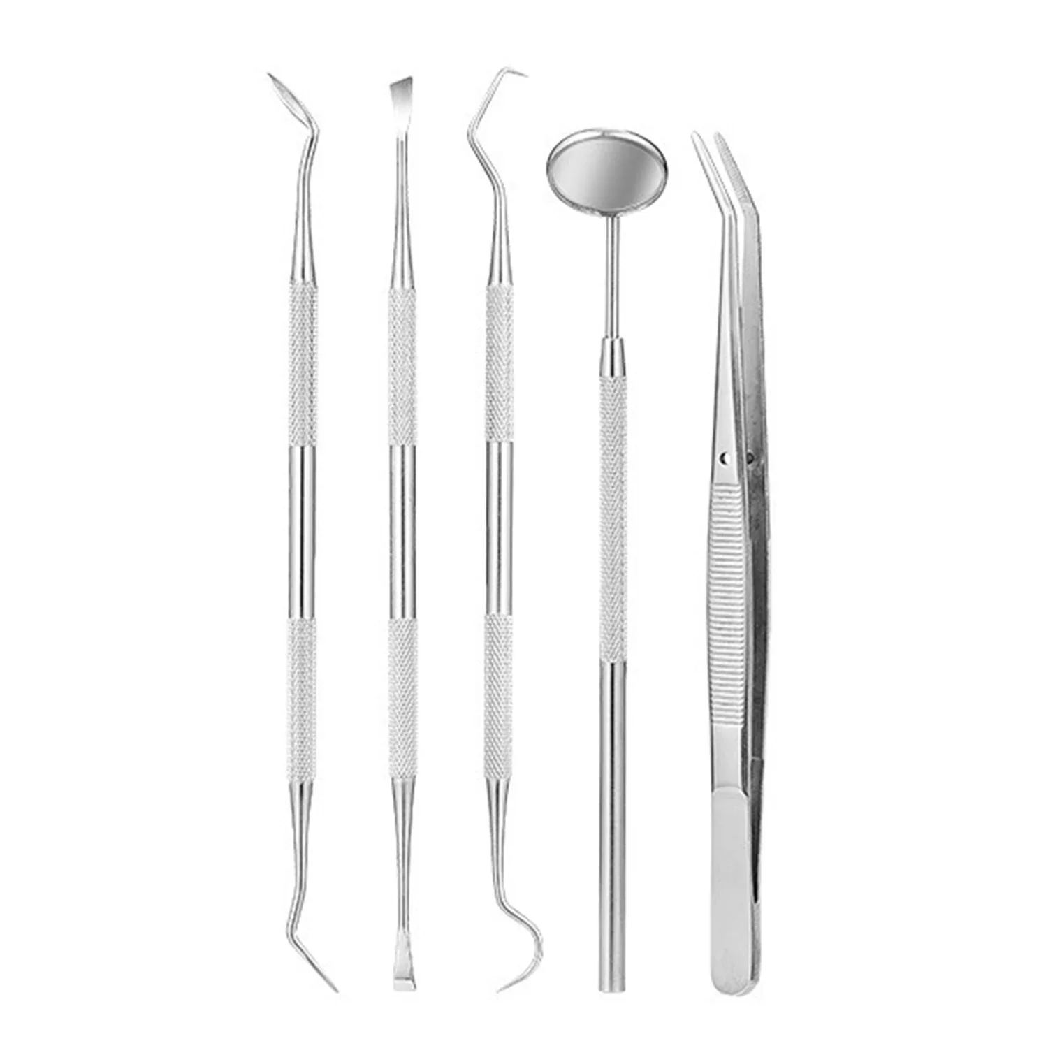 JOLANT Dental Mouth Mirror Stainless Steel Tweezers Elbow Probe Dentist Instrument Teeth Cleaning Whitening Dentistry Tools Set