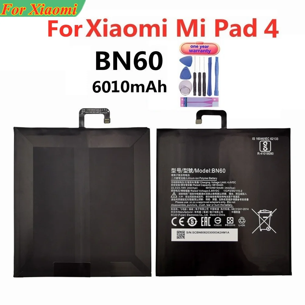 BN60 BN80 BN4E Battery For Xiao Mi Tablet Battery For Xiaomi Pad4 Pad 4 Plus Mipad4 Mipad 4 5 Plus Batteries image 3