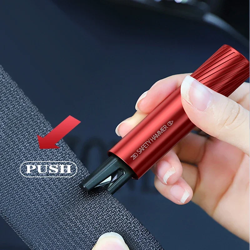 Car Safety Hammer Emergency Glass Breaker Seat Belt Cutter High Hardness Tungsten Steel 2 in 1 Rescue Tool Auto Accessories image 4