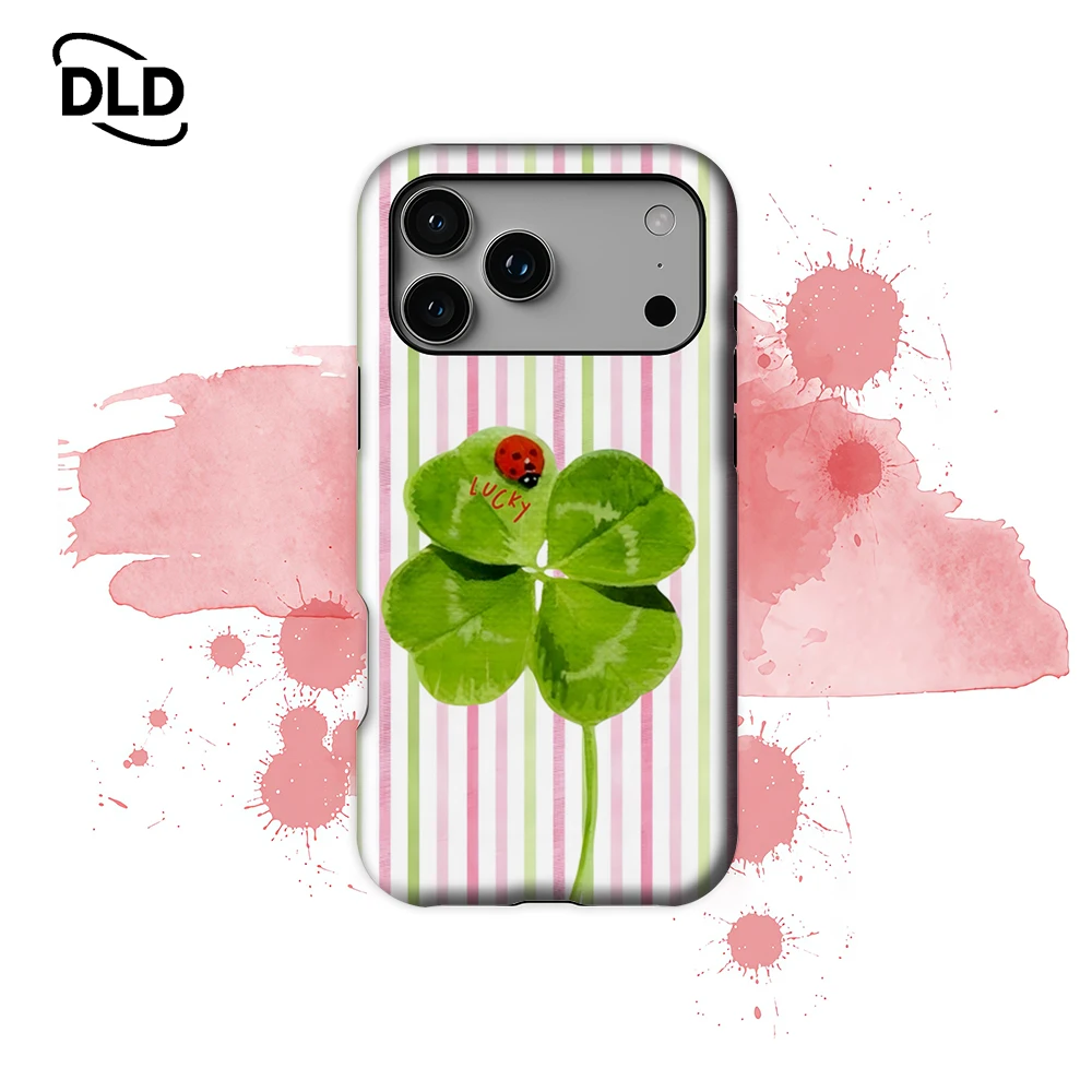 

Lucky Clover Phone Case for Magnetic Phone Case for IPhone 17 16 15 14 Pro Max Plus Single Double-layer Tough Case