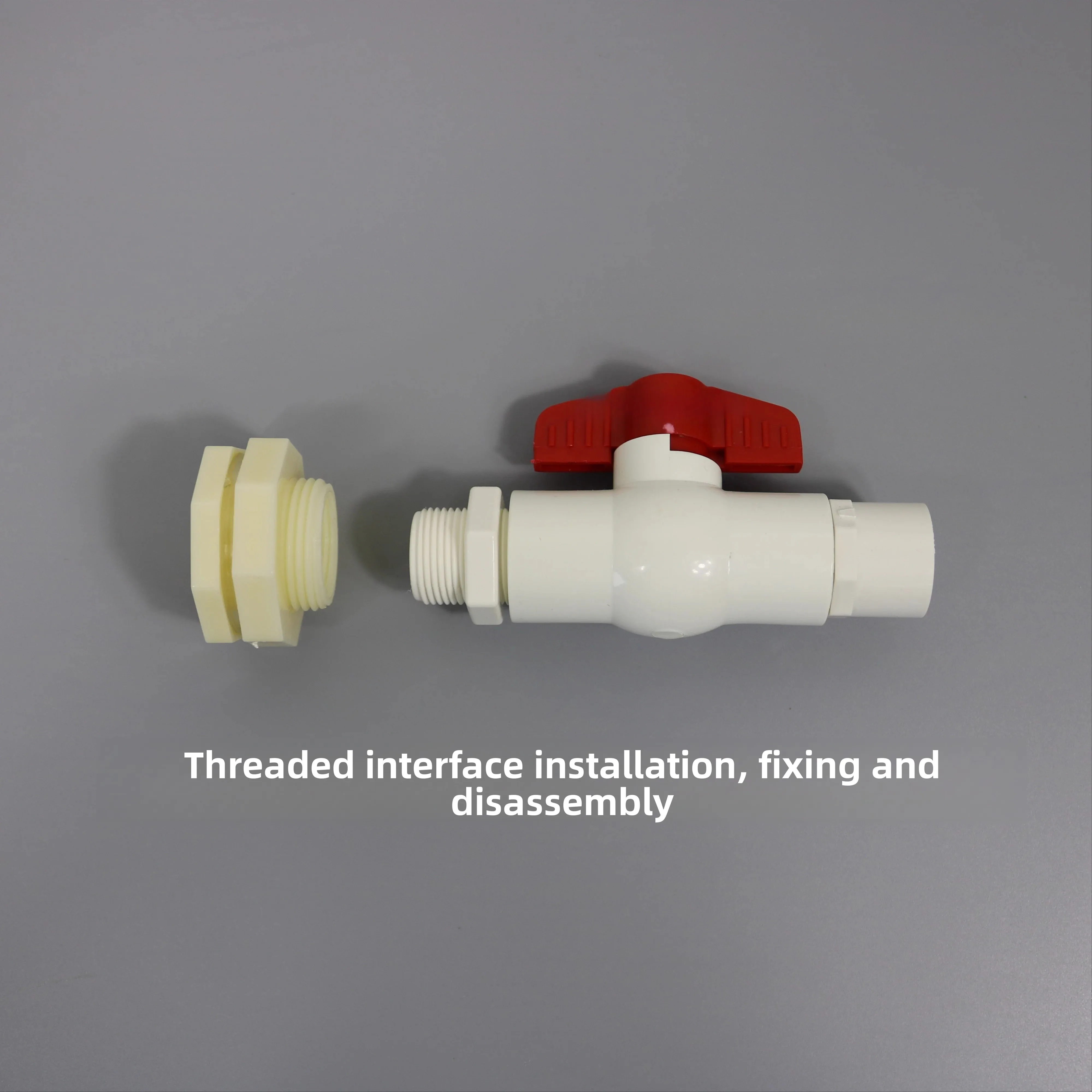 "Kit de drenagem de habitat de tartaruga - conjunto de montagem de anteparo de 1/2" e 3/4" para gabinetes de plástico com válvulas de liberação rápida"