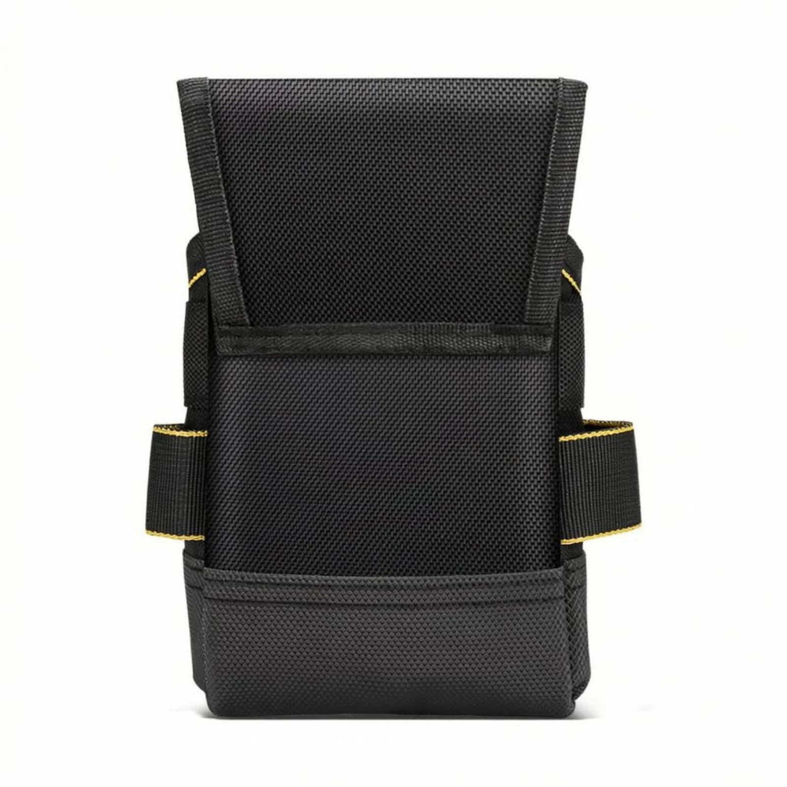 Waist Tool Bag Wide Opening Tool Belt Pouch Yellow Trim Sturdy for Workshop