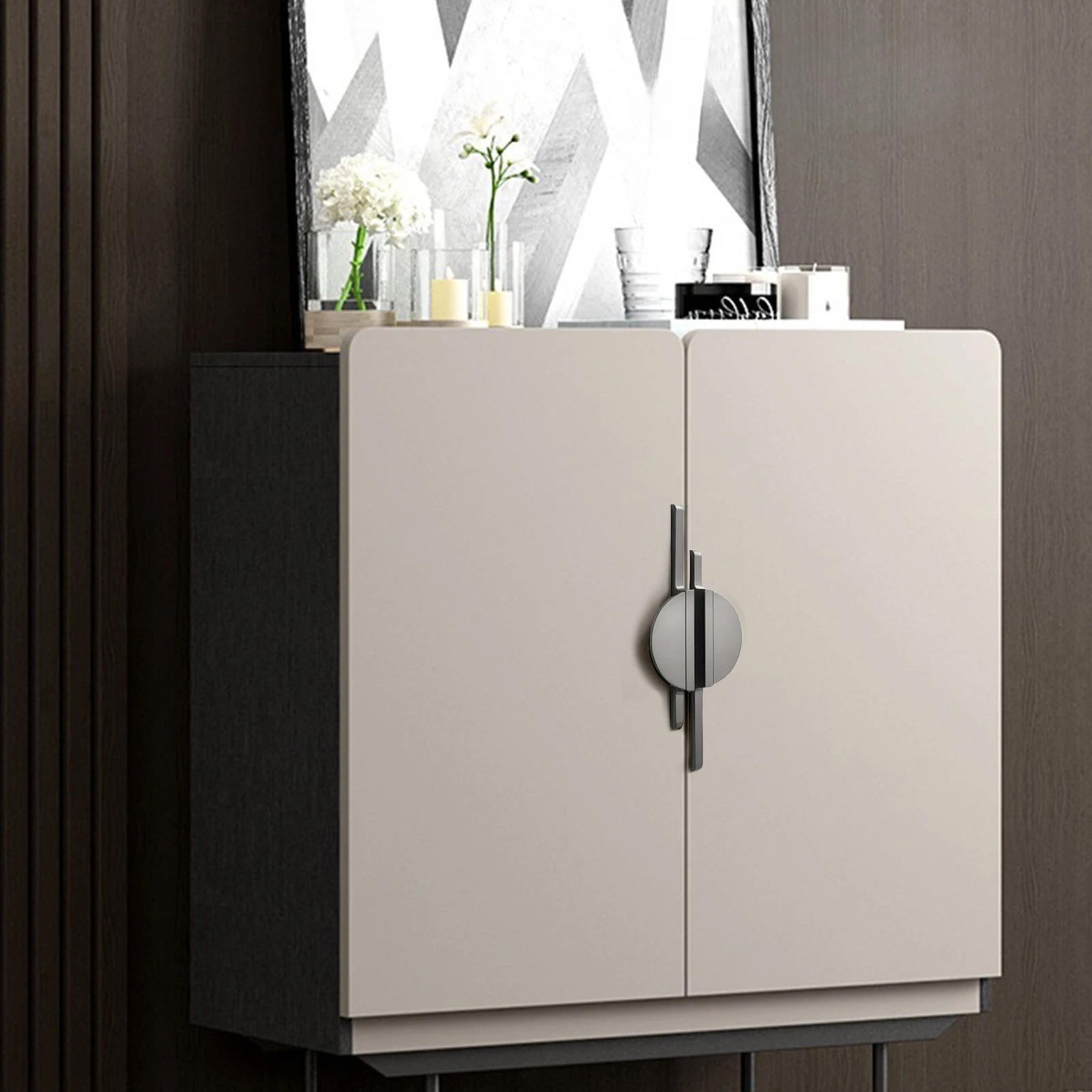 Minimalist Style Semicircle Furniture Handles Brushed Gold Wardrobe Kitchen Cabinet Handles Personality Creative Cabinet Pulls
